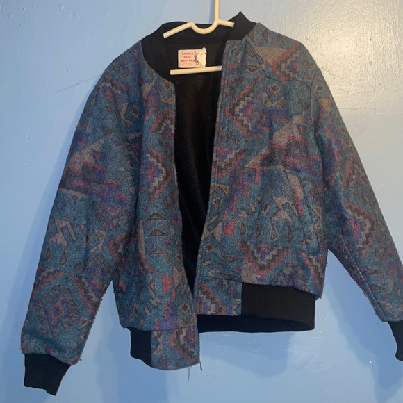 Vintage 90s Boho Bomber Jacket - A True One-of-a-Kind!
